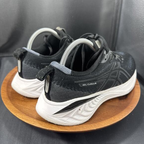 Asics Gel-Cumulus 25 Womens Size 9 Black White Athletic Running Shoes Sneakers - Picture 2 of 9